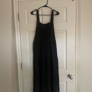 black ‘overall’ dress
